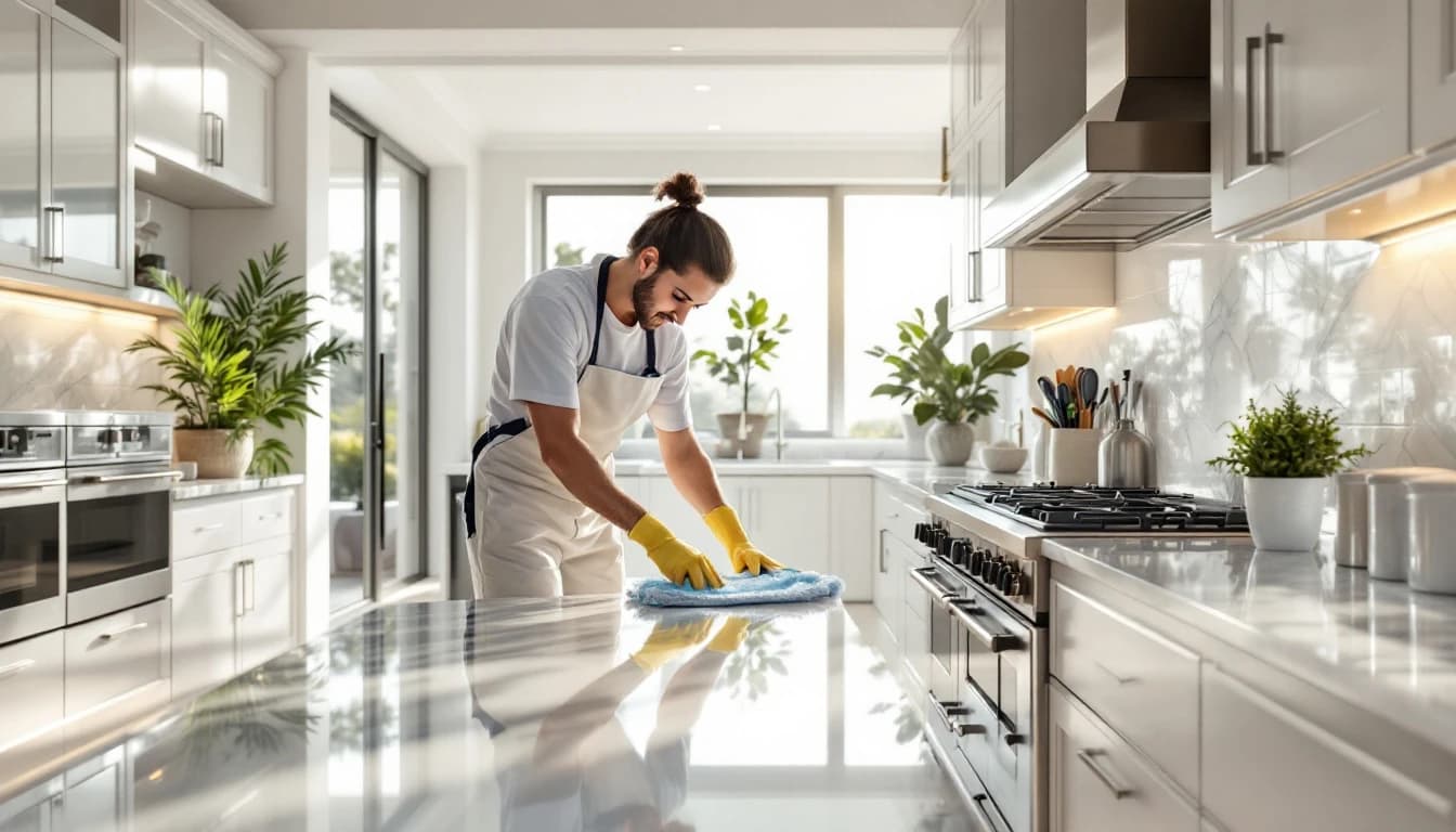 Detailed deep cleaning of a large luxury home interior in Colleyville, TX