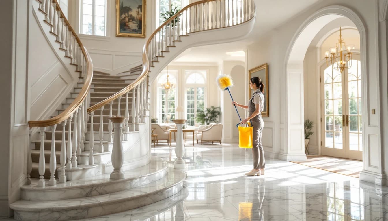 Professional recurring house cleaning of a large executive home in Southlake, TX